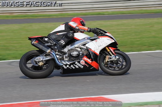 2009-05-10 Monza 0405 Superstock 1000 - Warm Up - Federico Biaggi - Aprilia RSV4 Factory